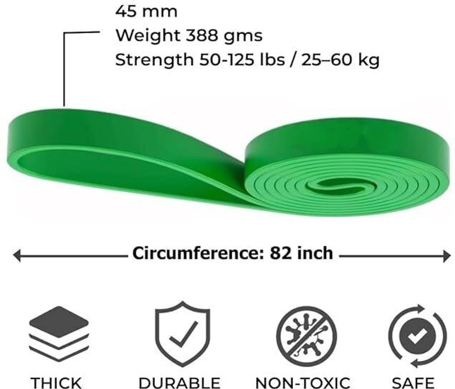 Wellesa Heavy Resistance Band (45-60kg) - Image 2