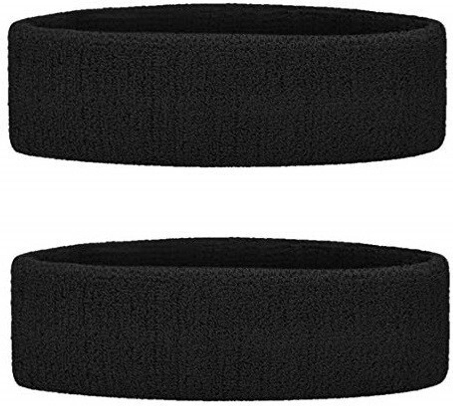 Adhvik Set Of 2 Pcs Black Men's and Women's Running/fitness/yoga/workout/gym Towel Head Resistance Band
