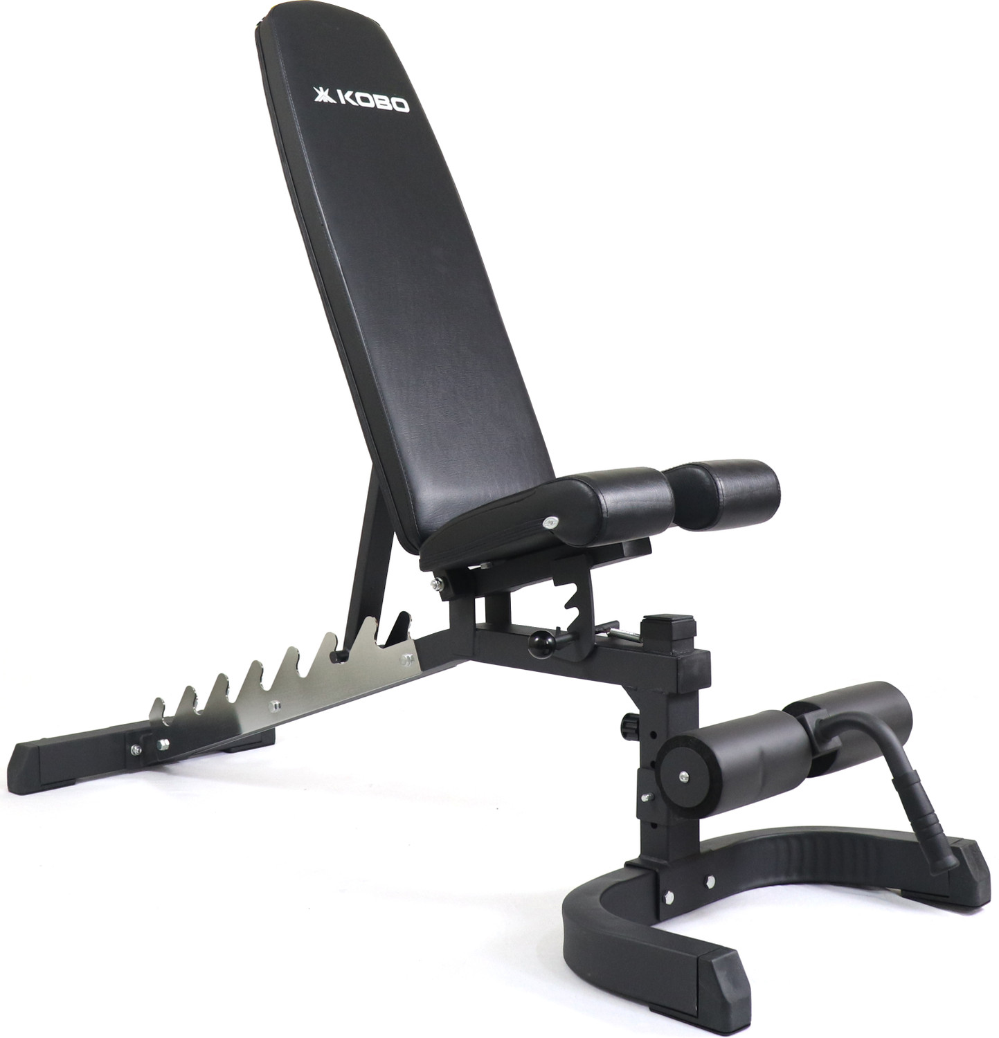 Image of KOBO Commercial Adjustable Bench Flat Incline Decline for Home Gym Multipurpose Fitness Bench