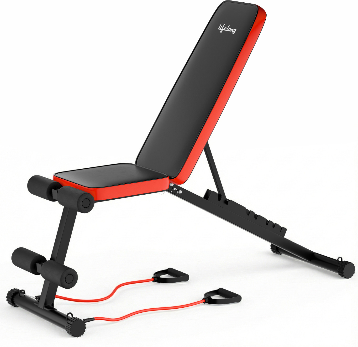 Image of Lifelong Adjustable And Foldable Gym Bench Incline,Decline & Flat Fitness Gym Bench Multipurpose Fitness Bench