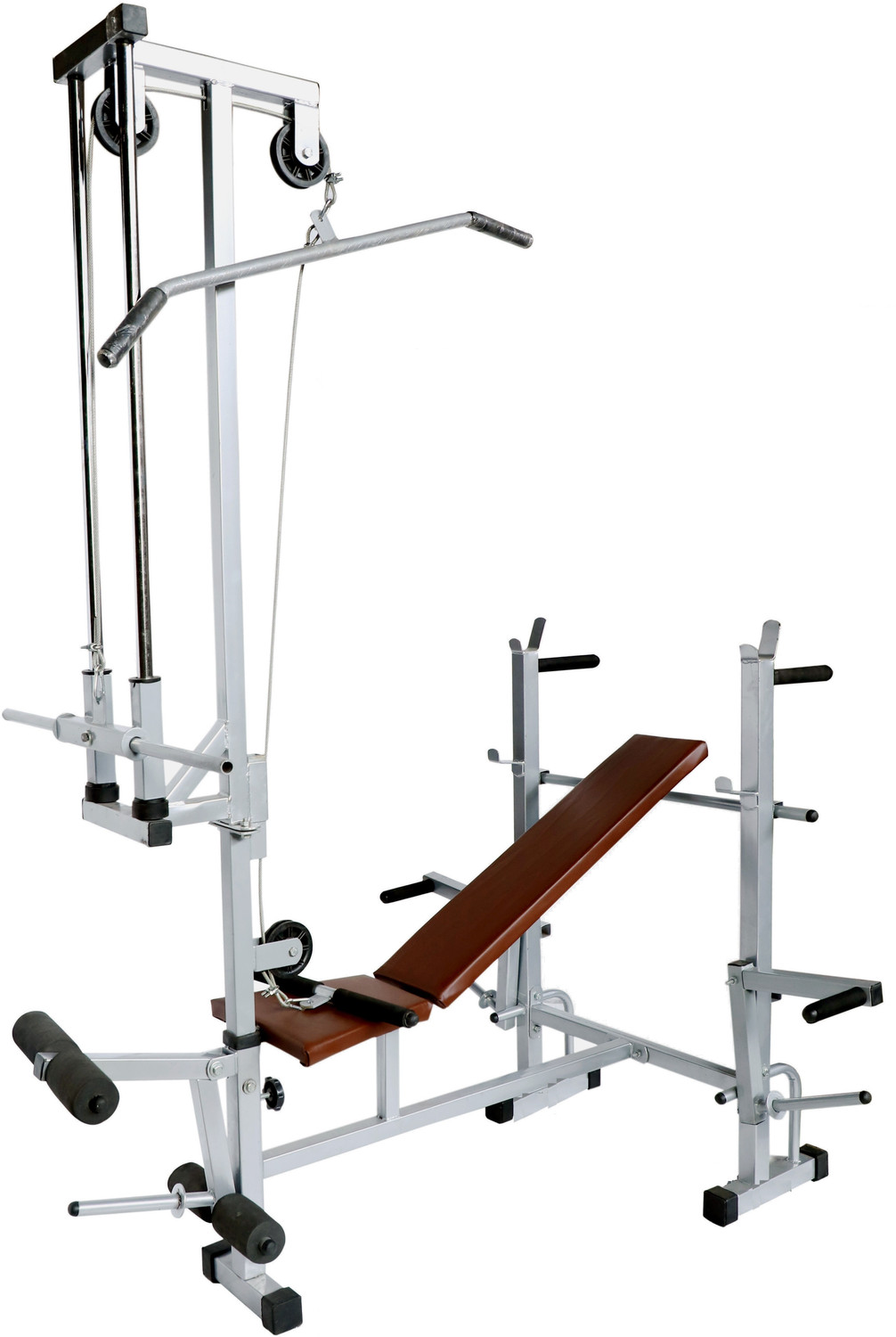 Image of NIPA Fitness 20 in 1 single support Silver Multipurpose Fitness Bench