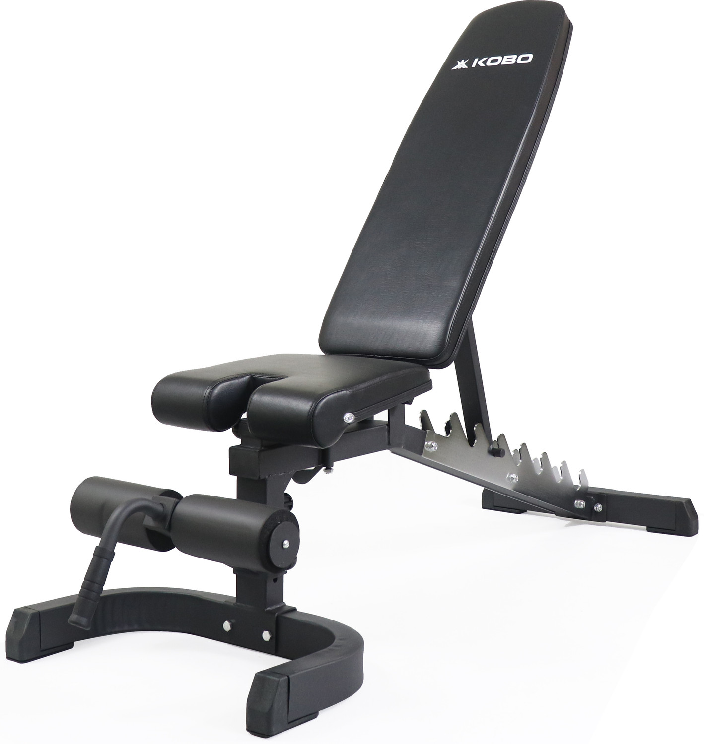 Image of KOBO Commercial Adjustable Bench Flat Incline Decline for Home Gym Multipurpose Fitness Bench