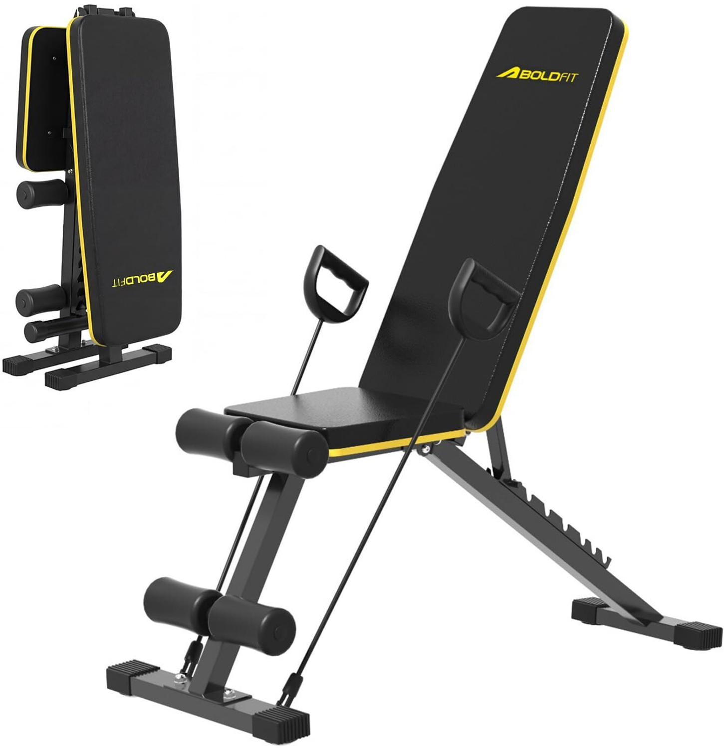 Image of BOLDFIT ProLift Heavy-Duty Adjustable Weight Bench for Home Workout Multipurpose Fitness Bench