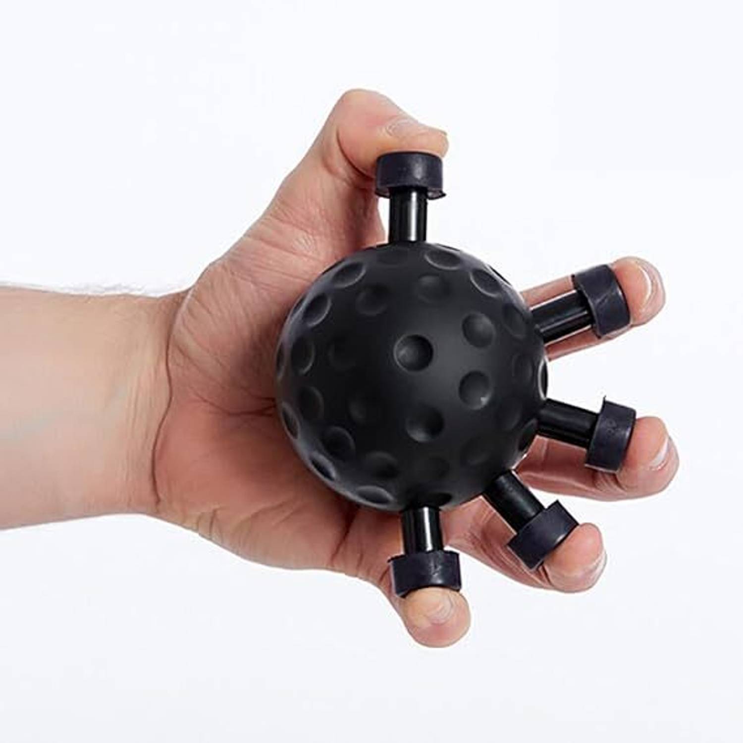 Babekal Stress Relief Ball for Finger, Wrist & Forearm Workout Hand Grip (Black) Hand Grip/Fitness Grip
