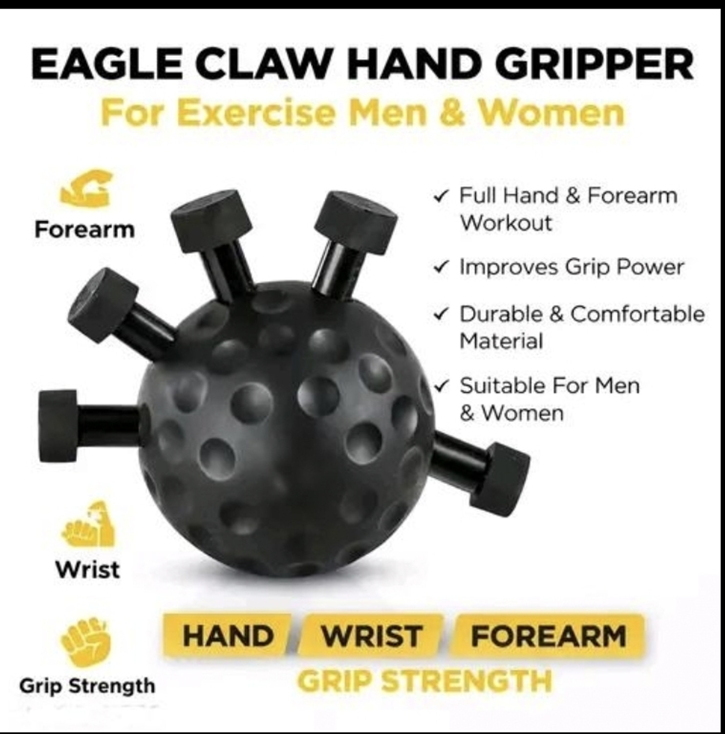 Image of RAJPUT HG-100 Standard Grip Strengthener Hand Grip /Fitness Grip