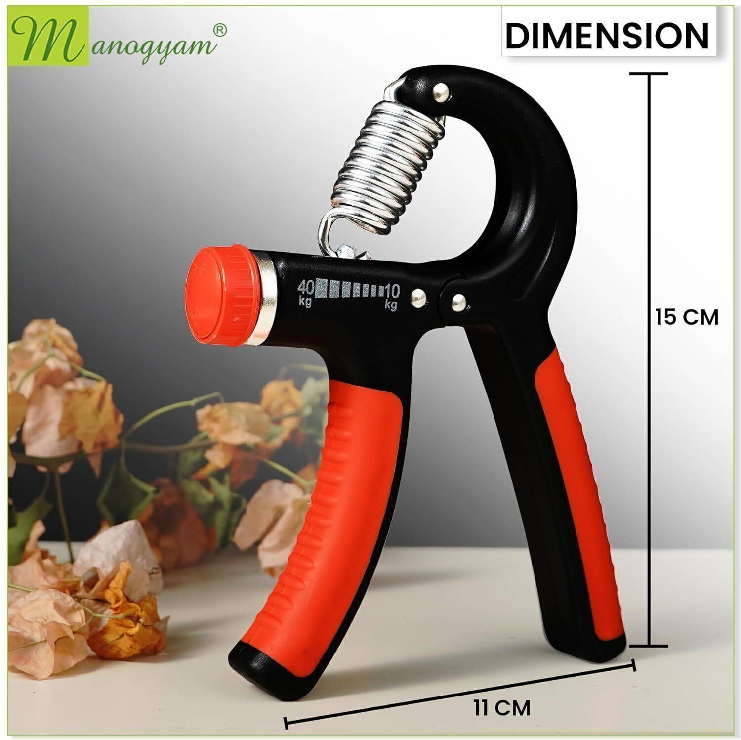 Manogyam 10kg Adjustable Hand Grip - Image 4