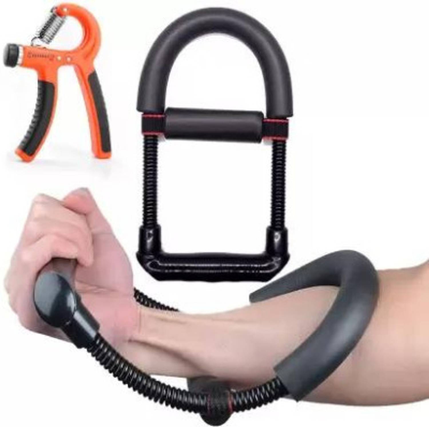 BoldFire Hand Grip Strengthener & Wrist Exerciser Workout Combo (Pack of 2) Hand Grip/Fitness Grip