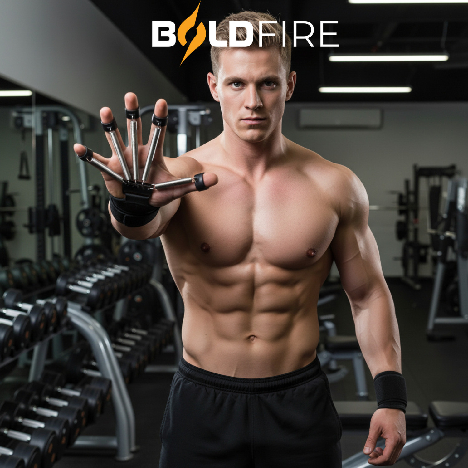 Image of BoldFire Hand Gripper 5-100Kg with Finger Exerciser|Hand,Wrist & Forearm Strength Trainer Hand Grip /Fitness Grip