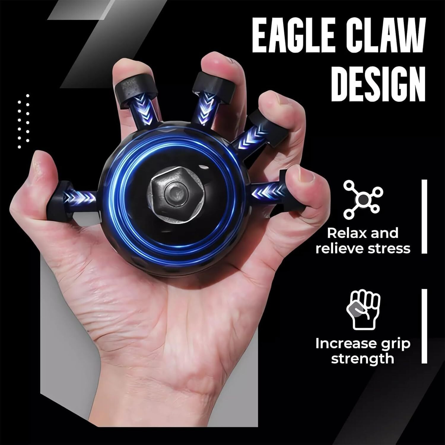 Image of Jrvent Hand Grip Resistance Ball for Finger Stability Hand Grip /Fitness Grip
