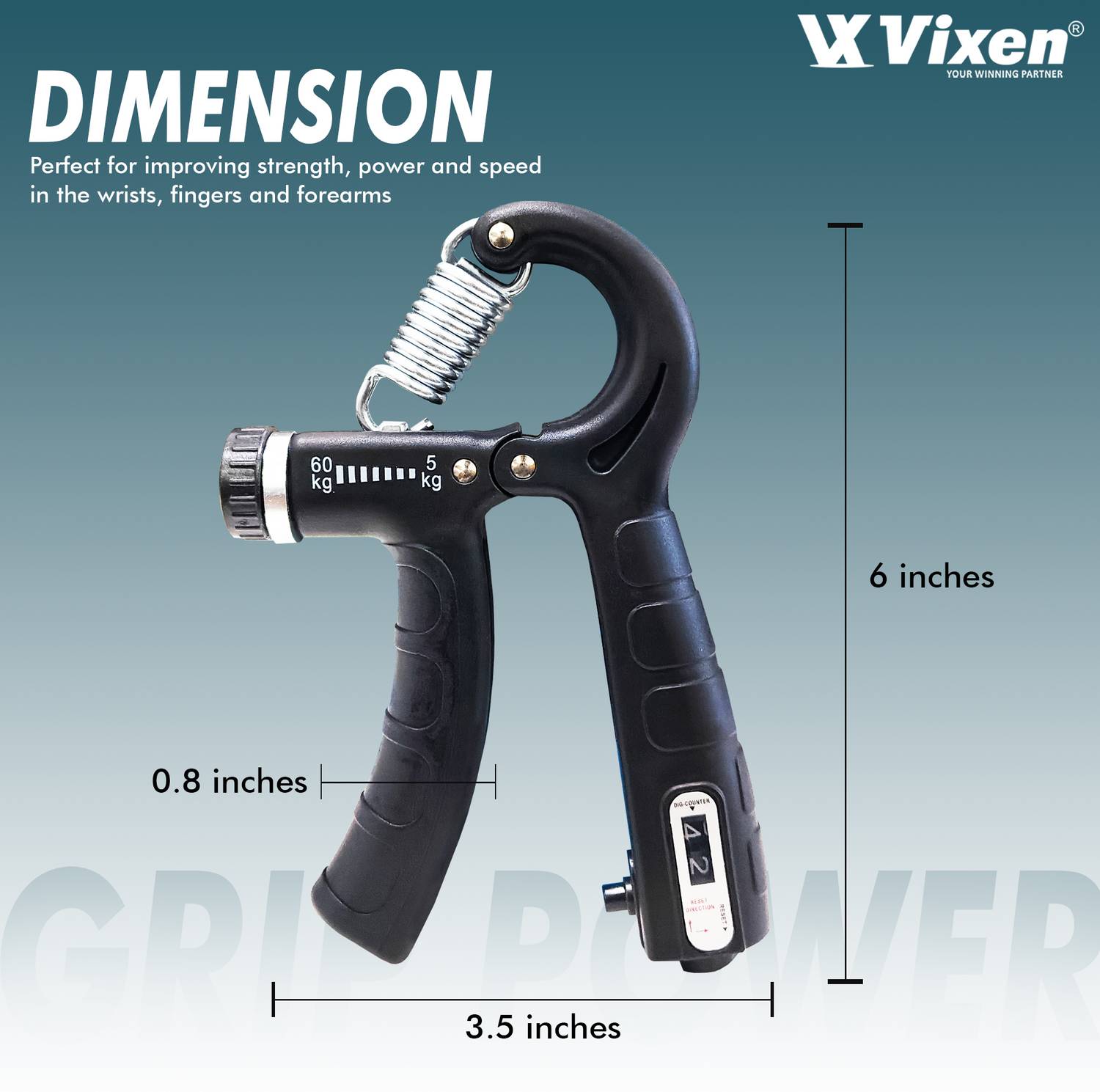 Vixen Force Hand Grip Fitness Grip - Image 3
