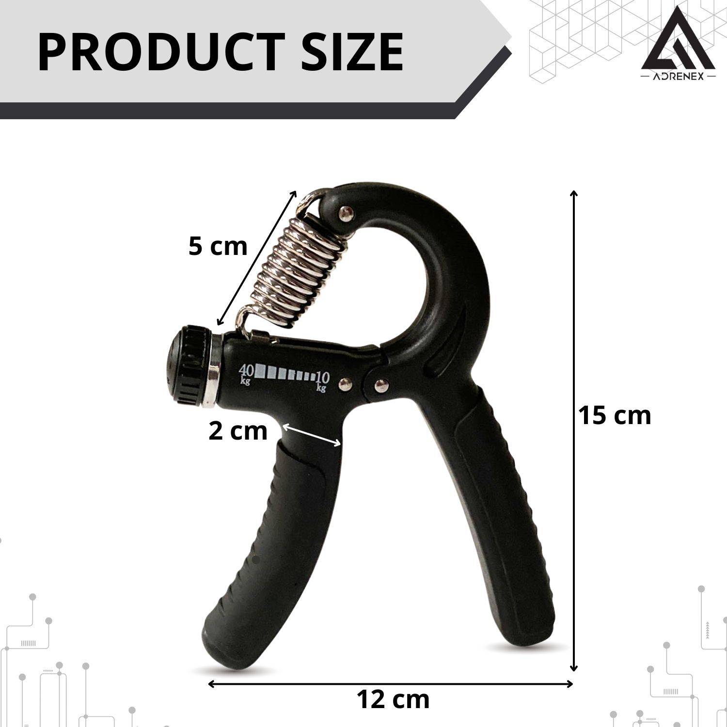 Adrenex Adjustable Hand Grip Strengthener - Image 3