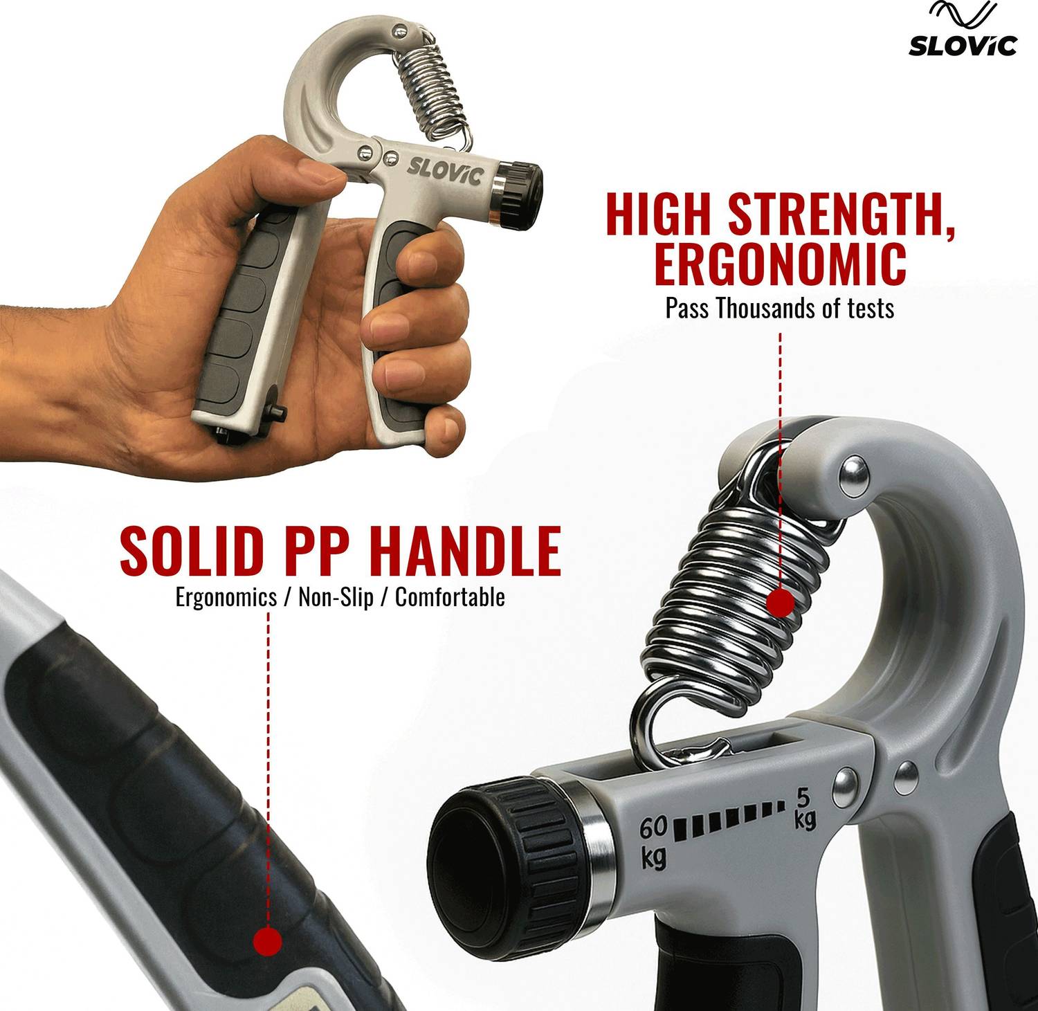 SLOVIC Hand Grip With Counter Upto 60 Kg - Image 2