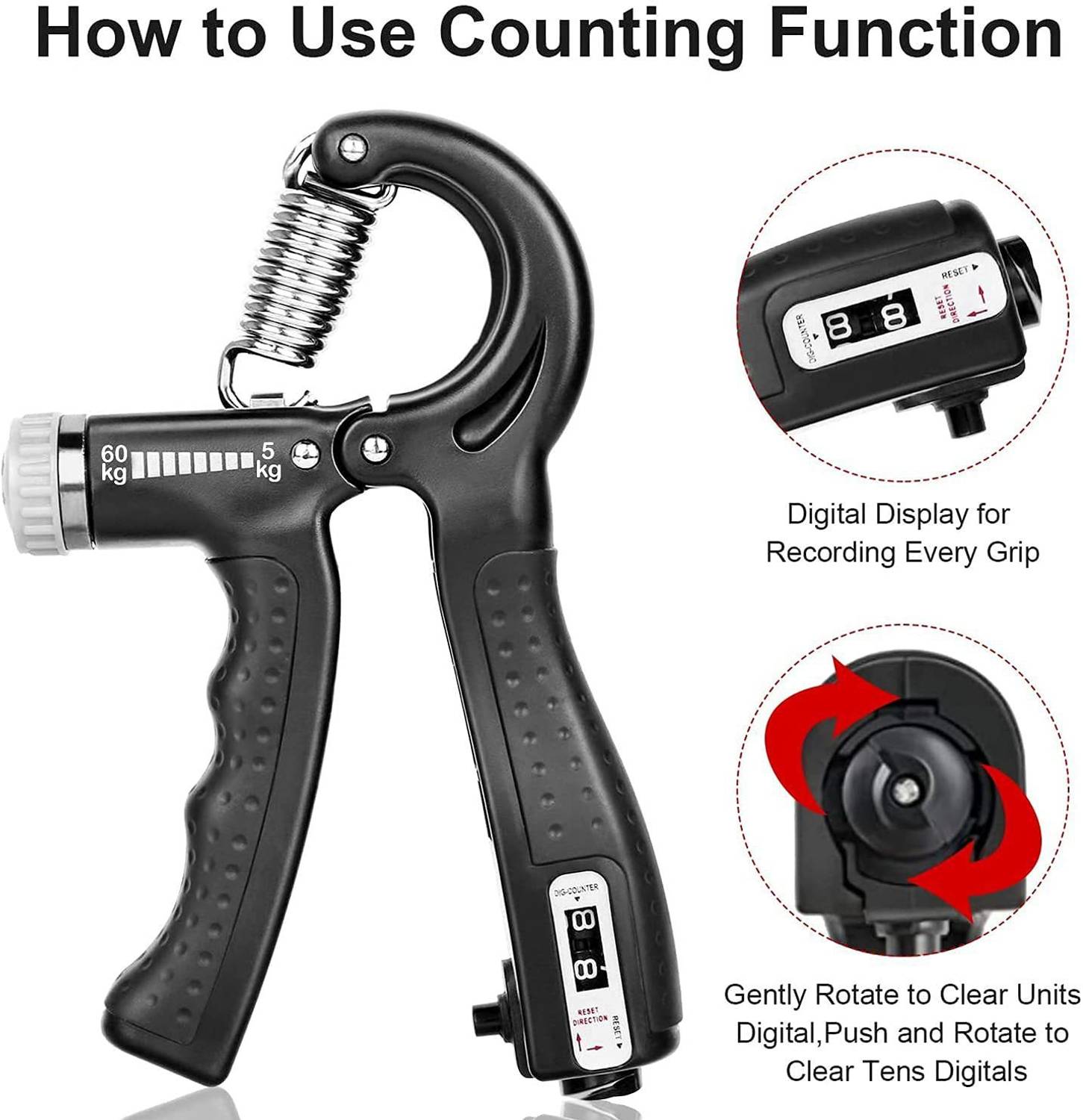 ADONYX Adjustable Spring Hand Finger Exerciser - Image 3