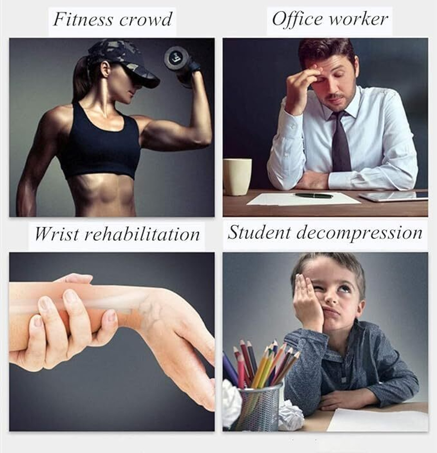 Image of edihome Gyro Ball Wrist Exerciser for Forearm Strength, Hand Muscles, and Finger Workout Hand Grip /Fitness Grip