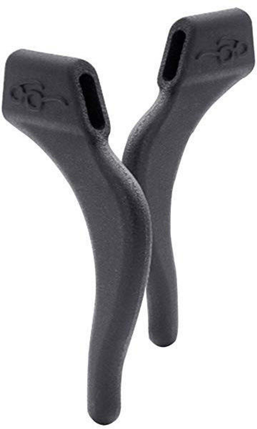 Image of ANKRI Eyeglass Ear Grips Anti-Slip Hook Holder Silicone Protectors Elastic Black 2Pair Rubber Layered