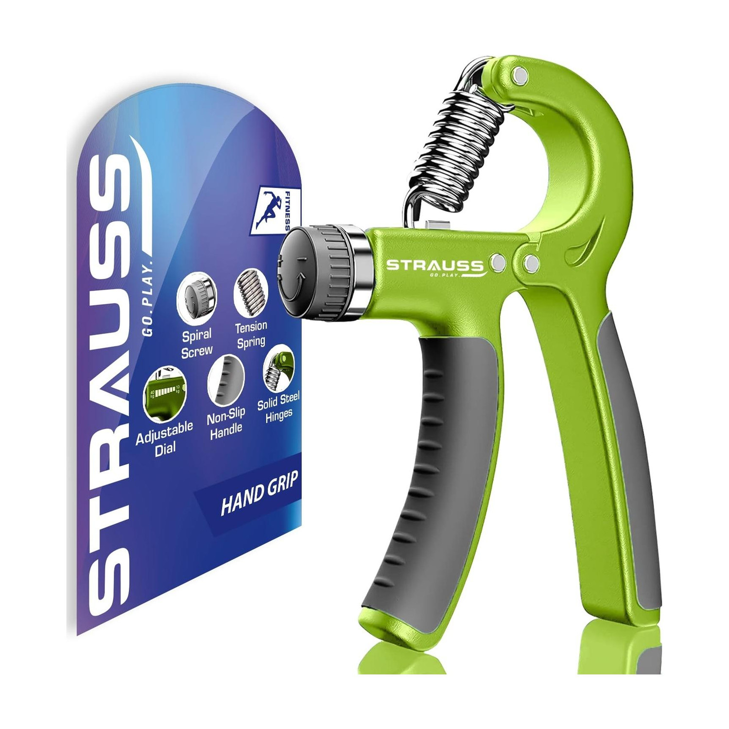 Strauss Adjustable Strengthener | Finger Exerciser| Hand Grip/Fitness Grip