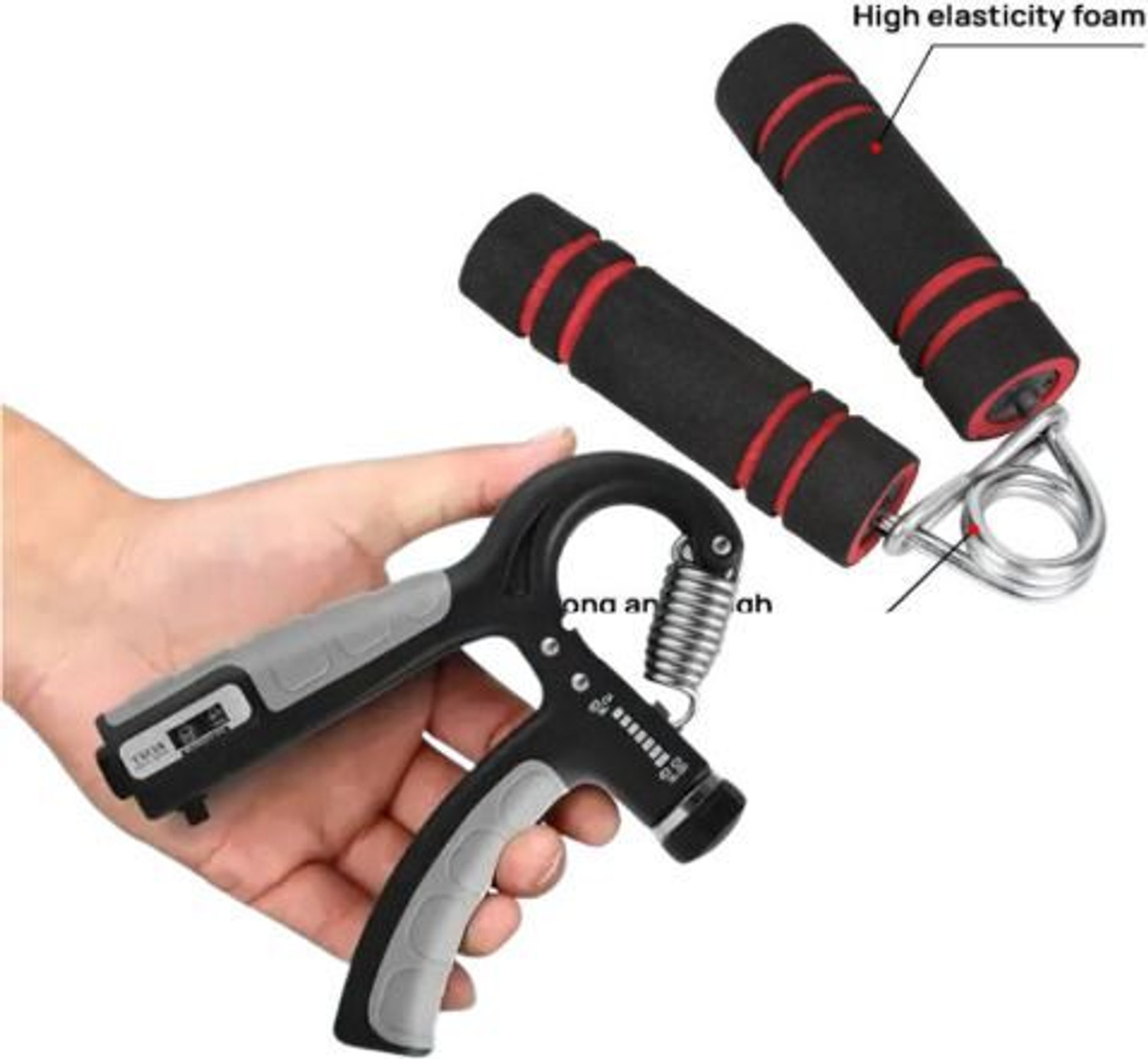Image of UKARUS Digital Hand Grip And V-shape grip V-Shape Hand Gripper for Men Hand Grip /Fitness Grip