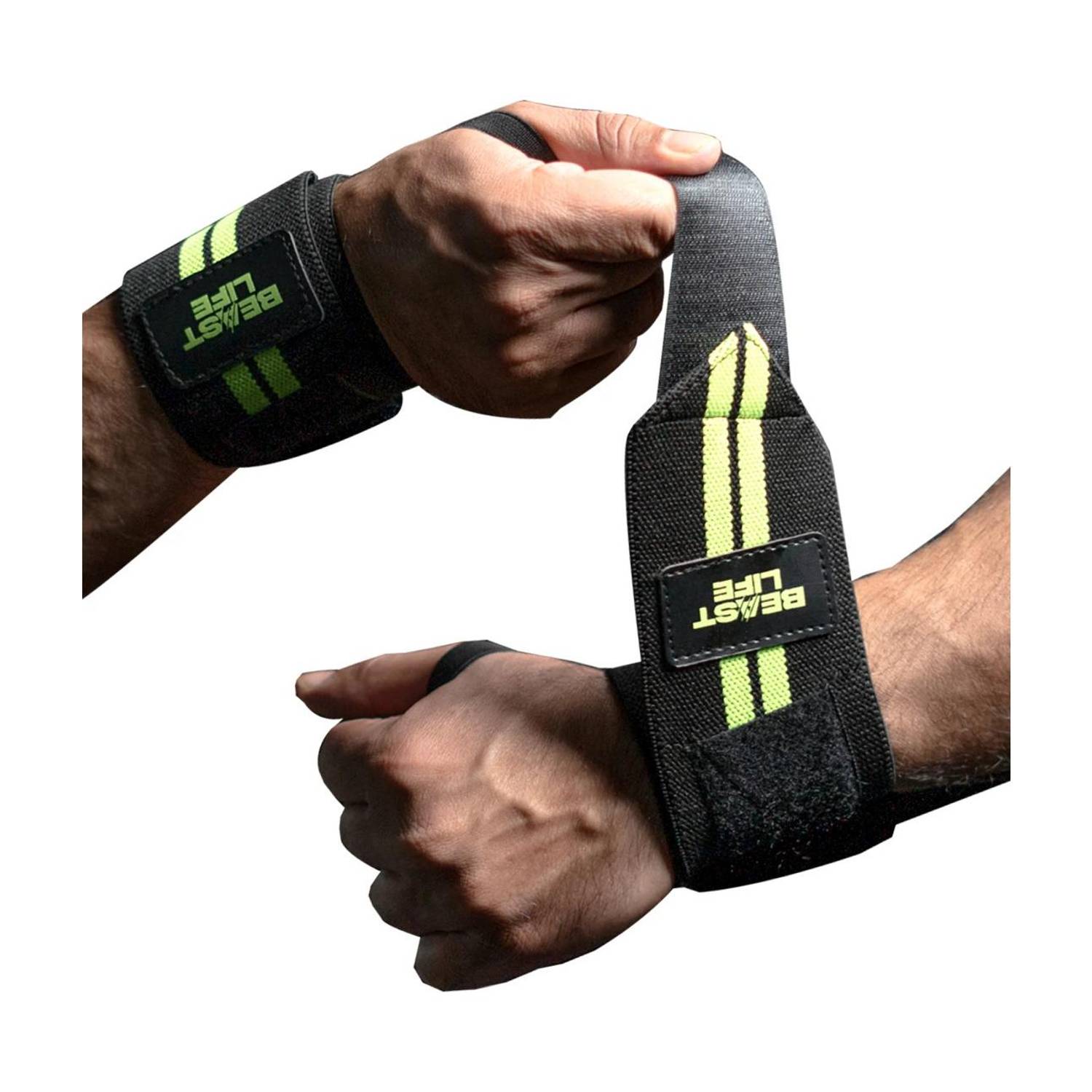 BeastLife Wrist Band For Gym Training with Thumb Support Hand Grip/Fitness Grip