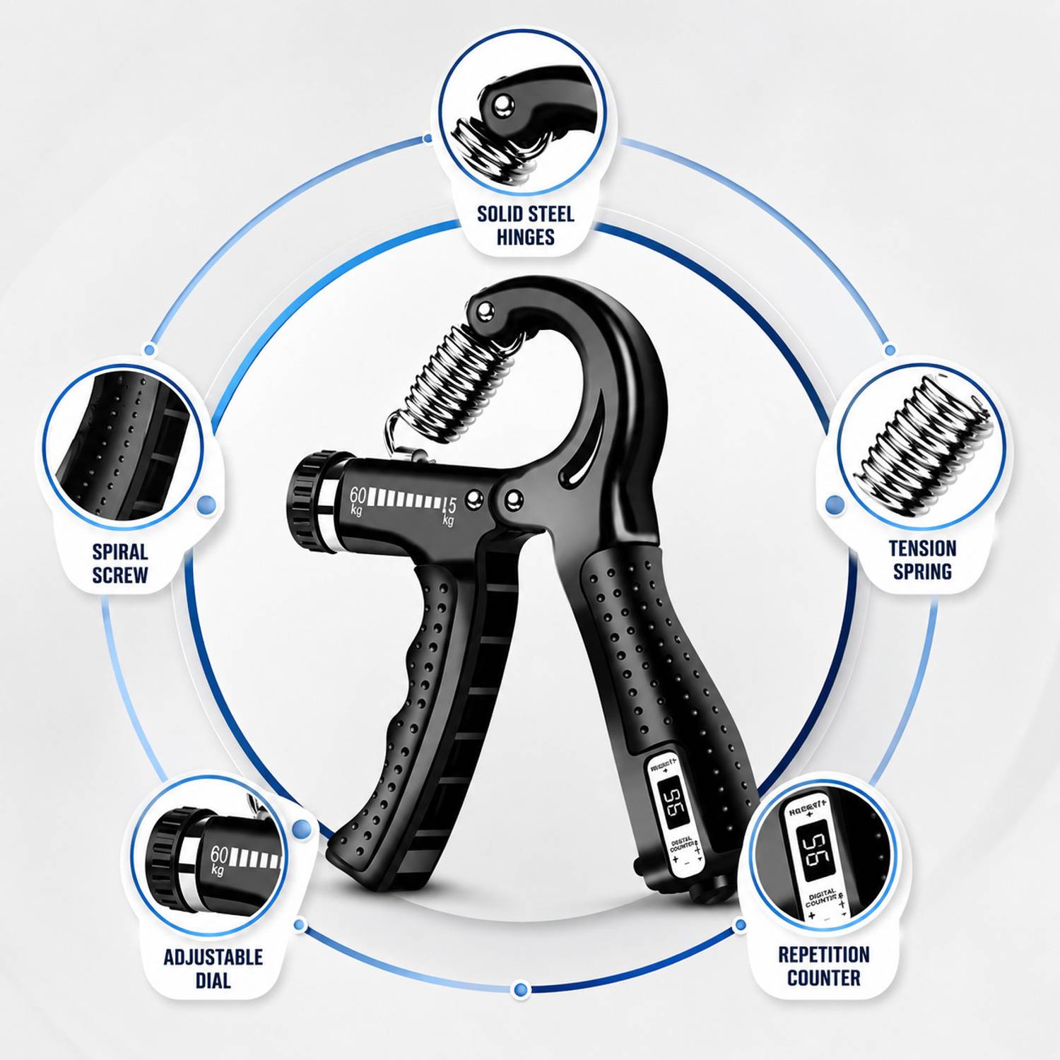 GJSHOP Adjustable Grip Strength Trainer - Image 4