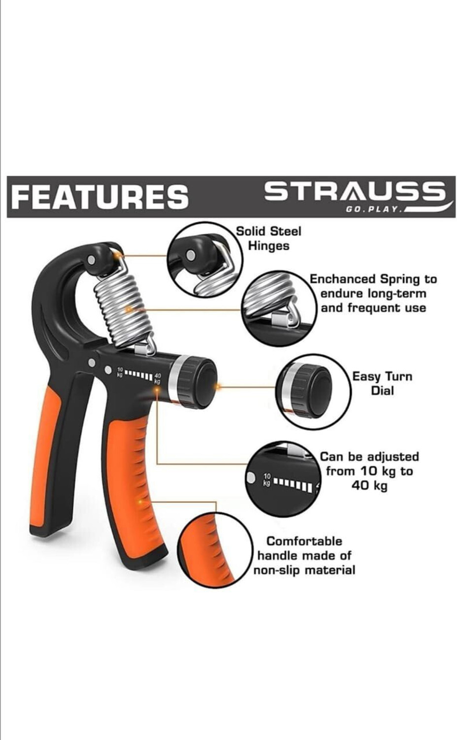 Image of SIXTEEN power grip Hand Grip /Fitness Grip
