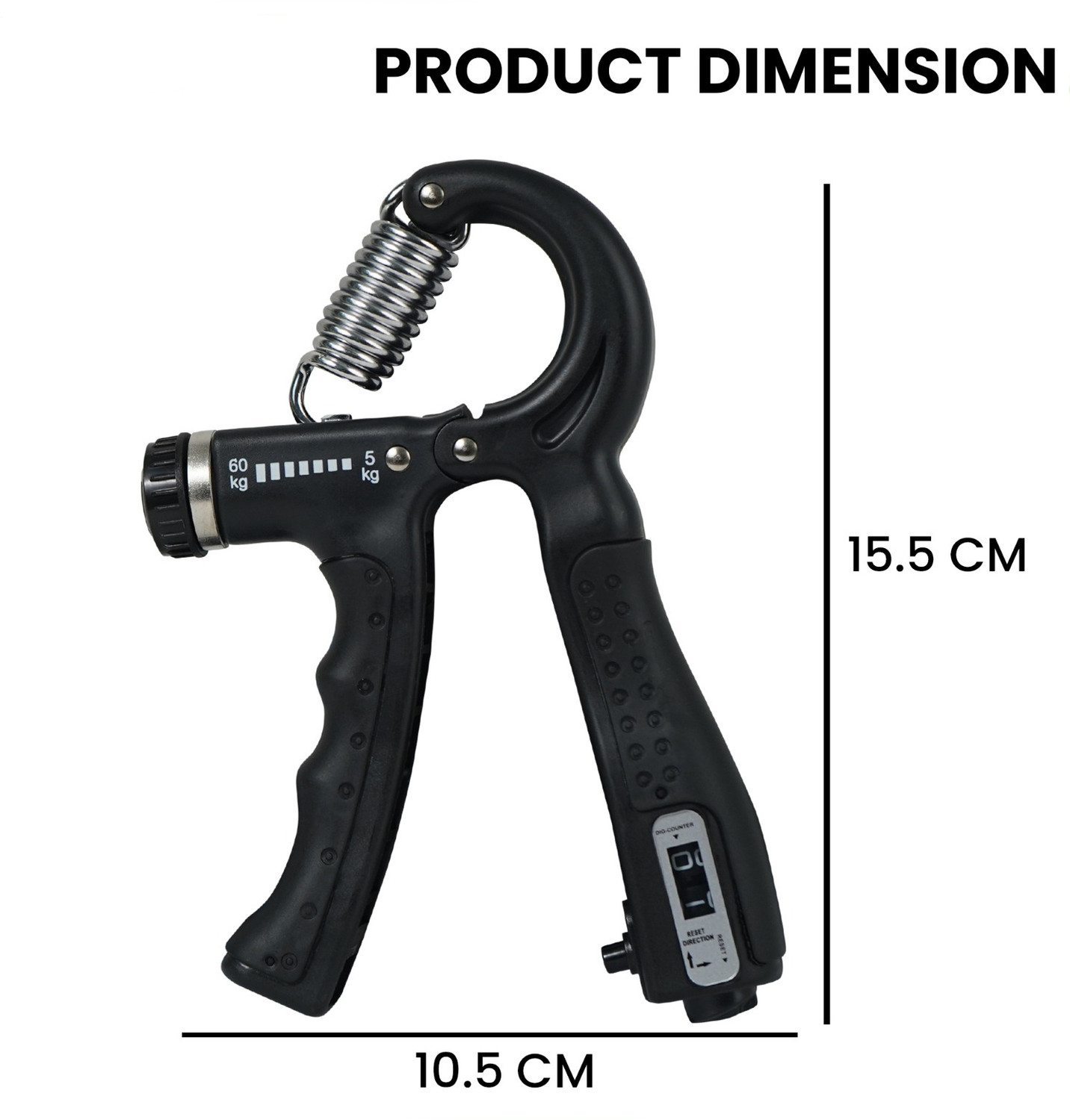 Image of LOVOCAL Hand Strengthener with Counter Adjustable Resistance (5-60KG) Hand Grip /Fitness Grip