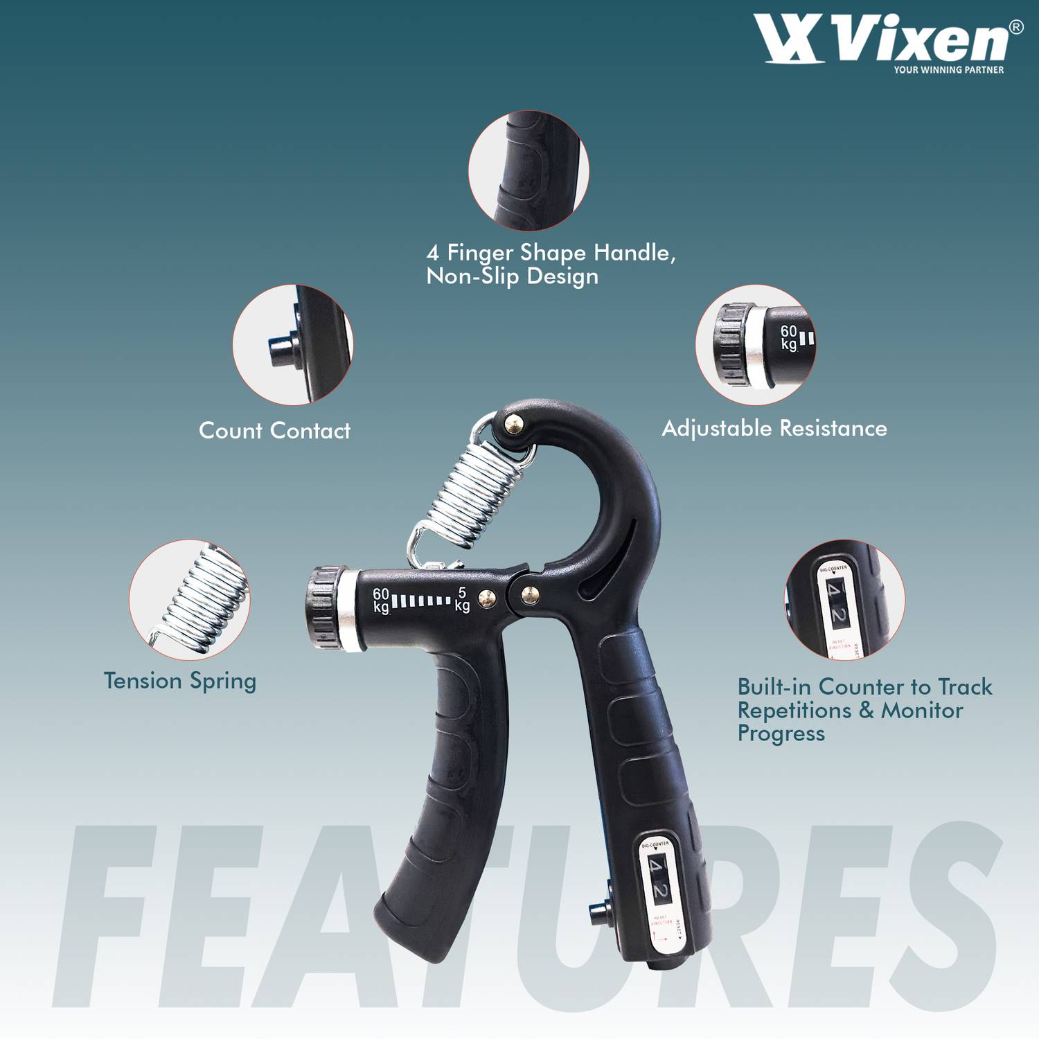 Vixen Force Hand Grip Fitness Grip - Image 4
