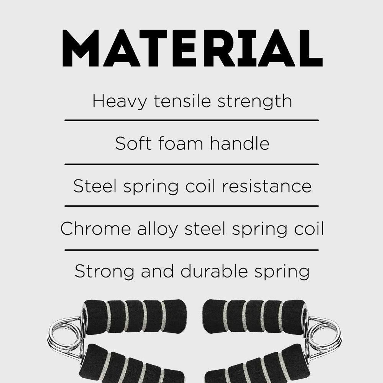 Image of Khargadham Counter Hand Grip Strengthener with Foam Handle,for Finger Exerciser Power Gripp Hand Grip /Fitness Grip