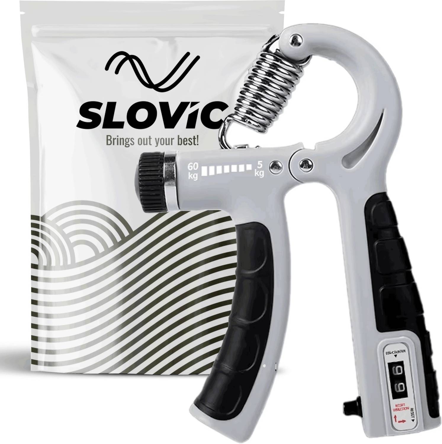SLOVIC Hand Grip With Counter Upto 60 Kg
