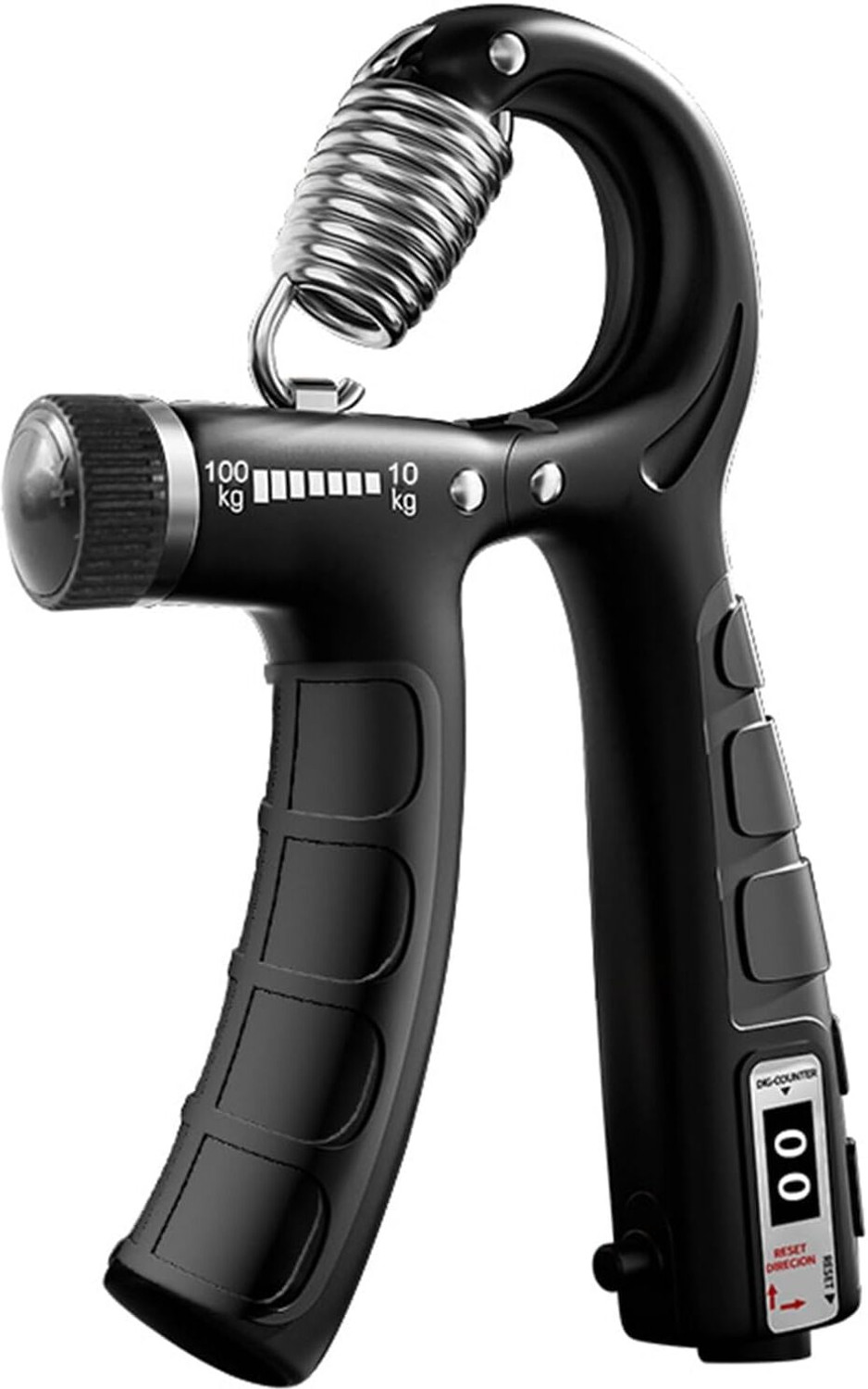 Image of QCEN Adjustable Counting Grip Strengthener 10-100 KG with Digital Counter | Hand Grip Hand Grip /Fitness Grip