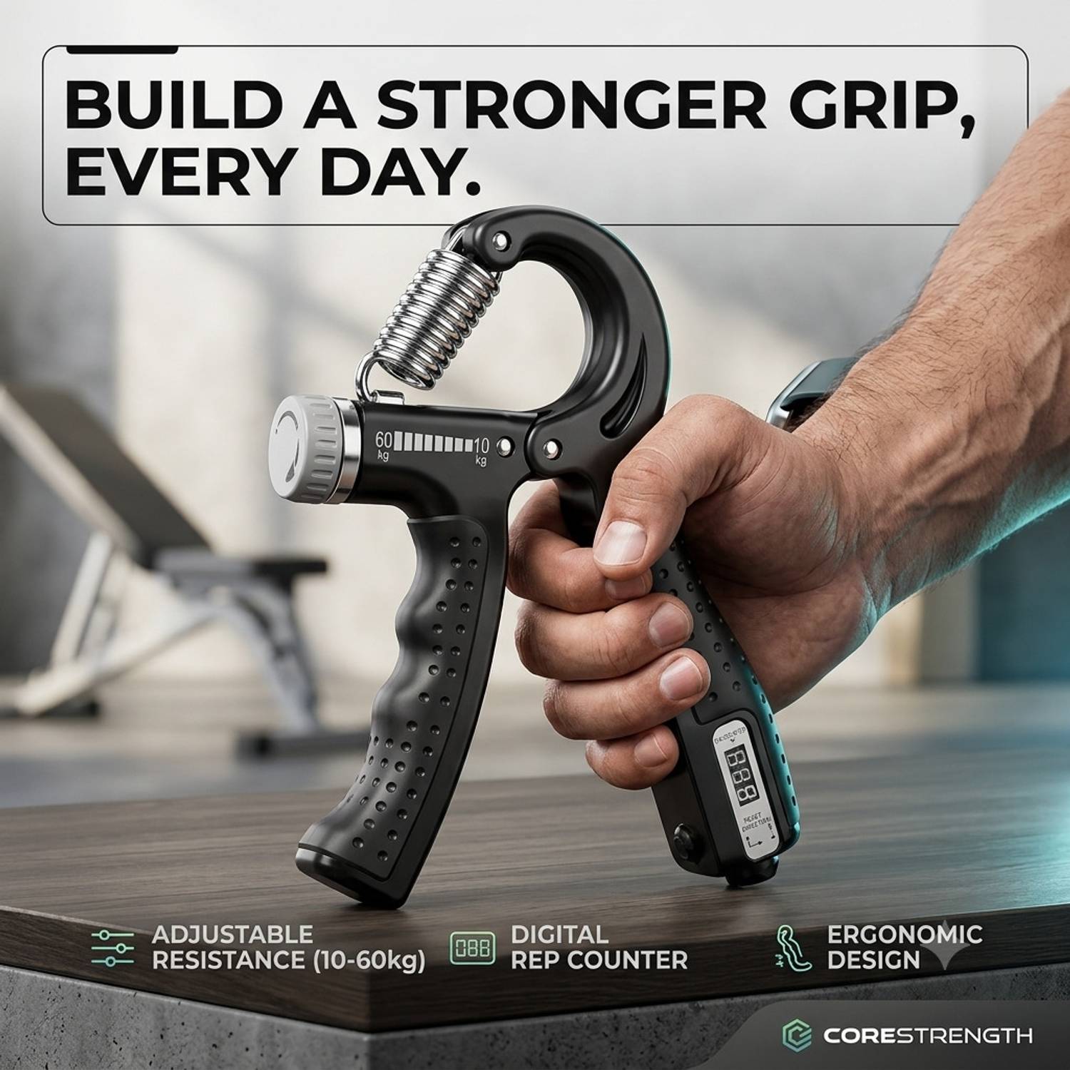 jv fitproness Counter Grip Black - Image 2