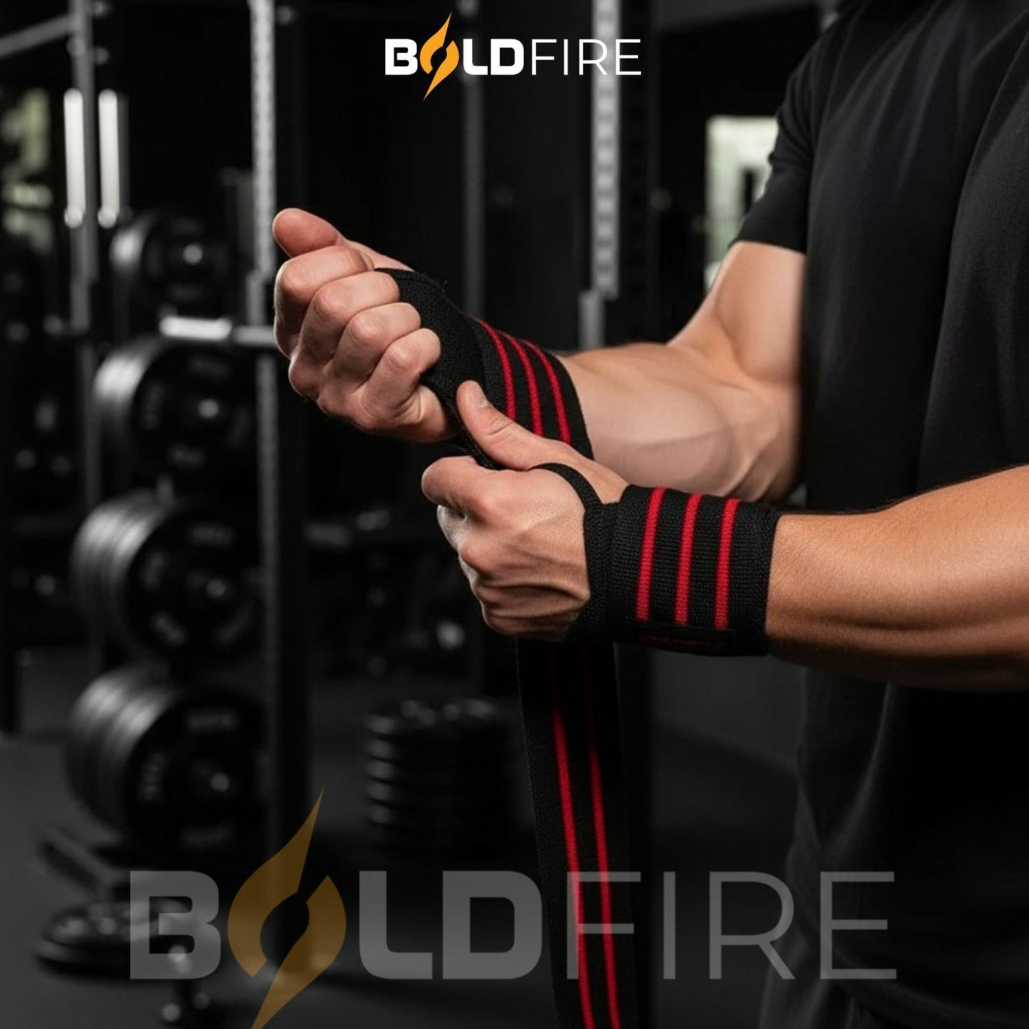 Image of BoldFire Adjustable Hand Grip Strengthener with Counter (5-100 kg) & Wrist Support Hand Grip /Fitness Grip