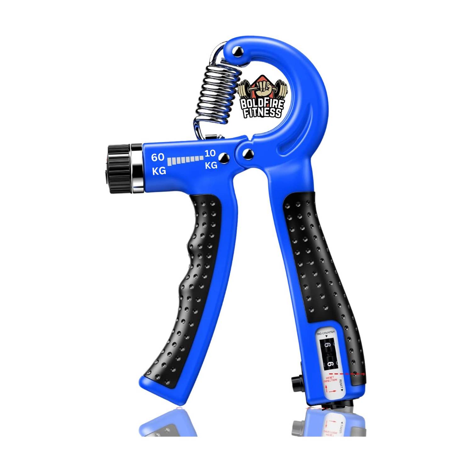 BoldFire Countable Hand Strengthener with Adjustable Resistance Exerciser Wrist Workout Hand Grip/Fitness Grip