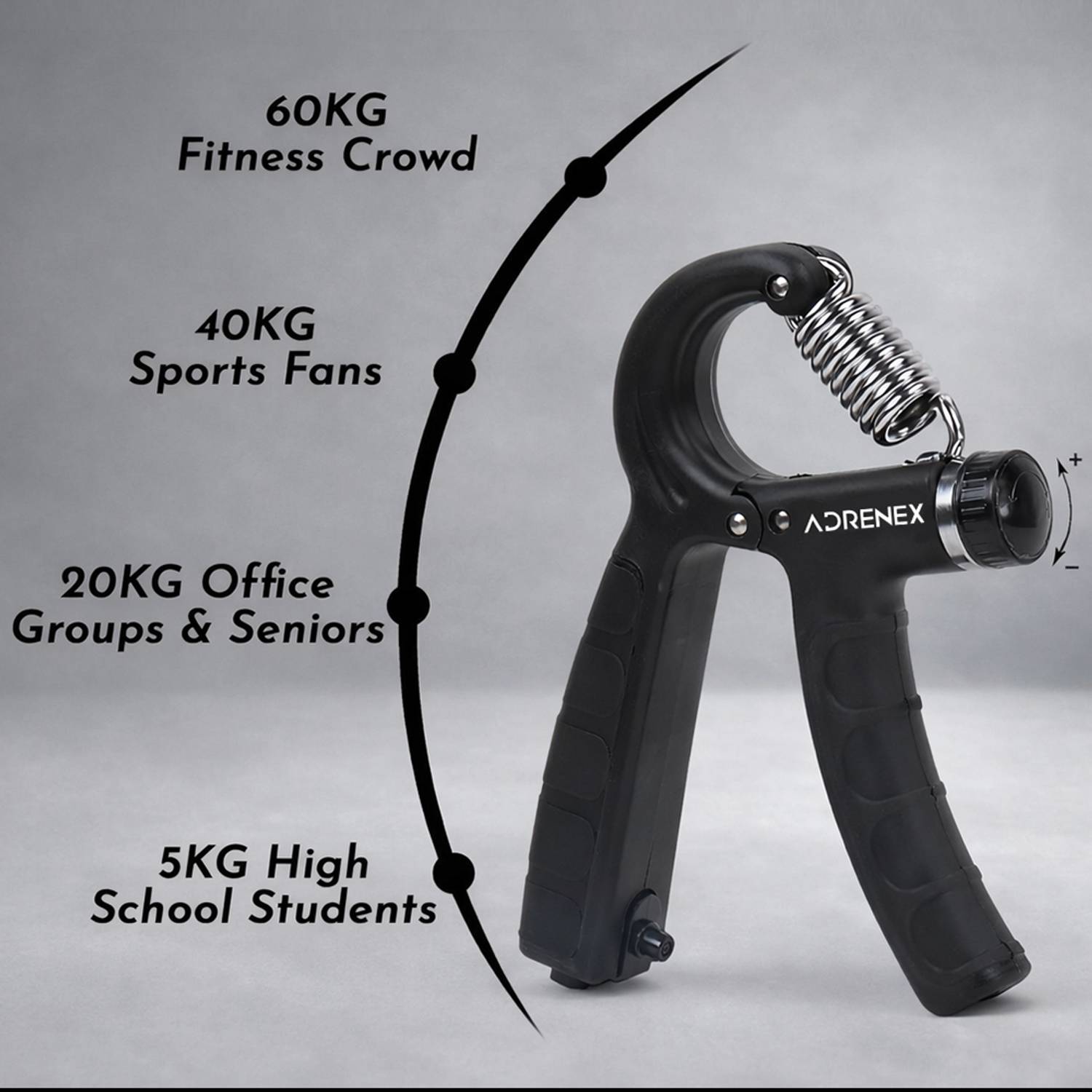 Adrenex Adjustable Hand Grip Strengthener - Image 5