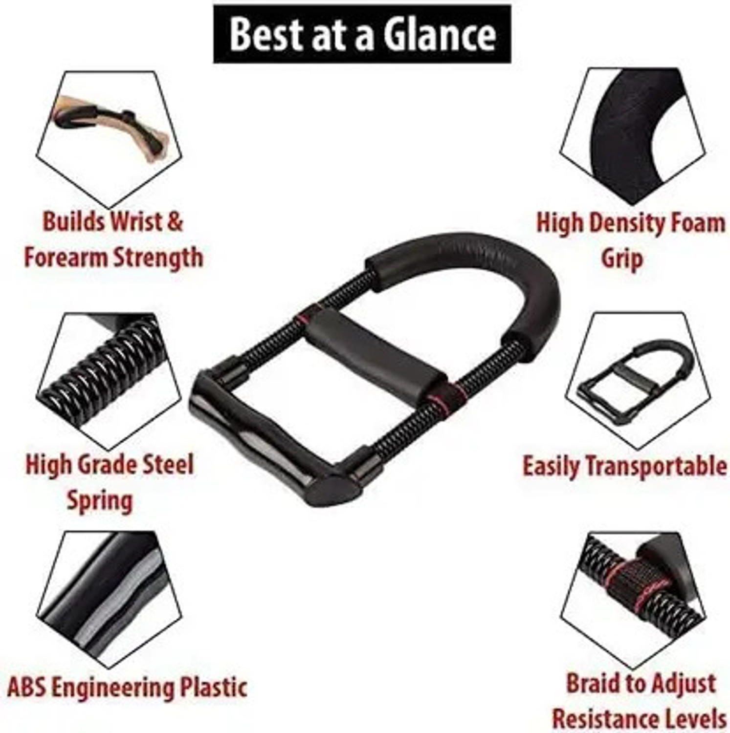 Image of GRYPP Forearm & Wrist Grip Strengthener for Men & Women | Home Gym Equipment Hand Grip /Fitness Grip