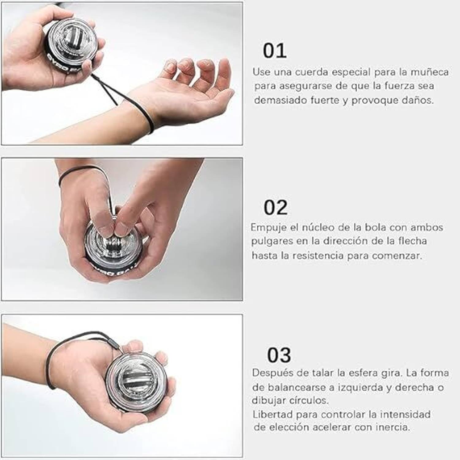 valsheri Wrist Gyro Ball for Muscle and Bone Strengthening - Image 4