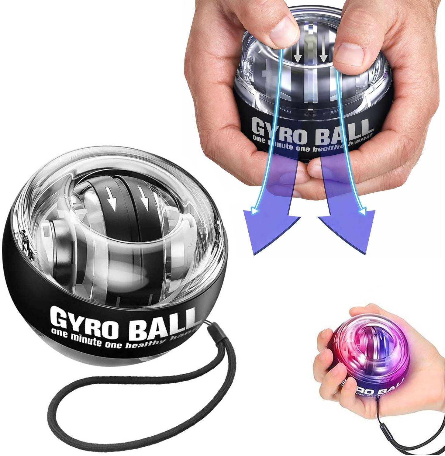 SLOVIC Gyro Ball Hand Grip Fitness Accessory