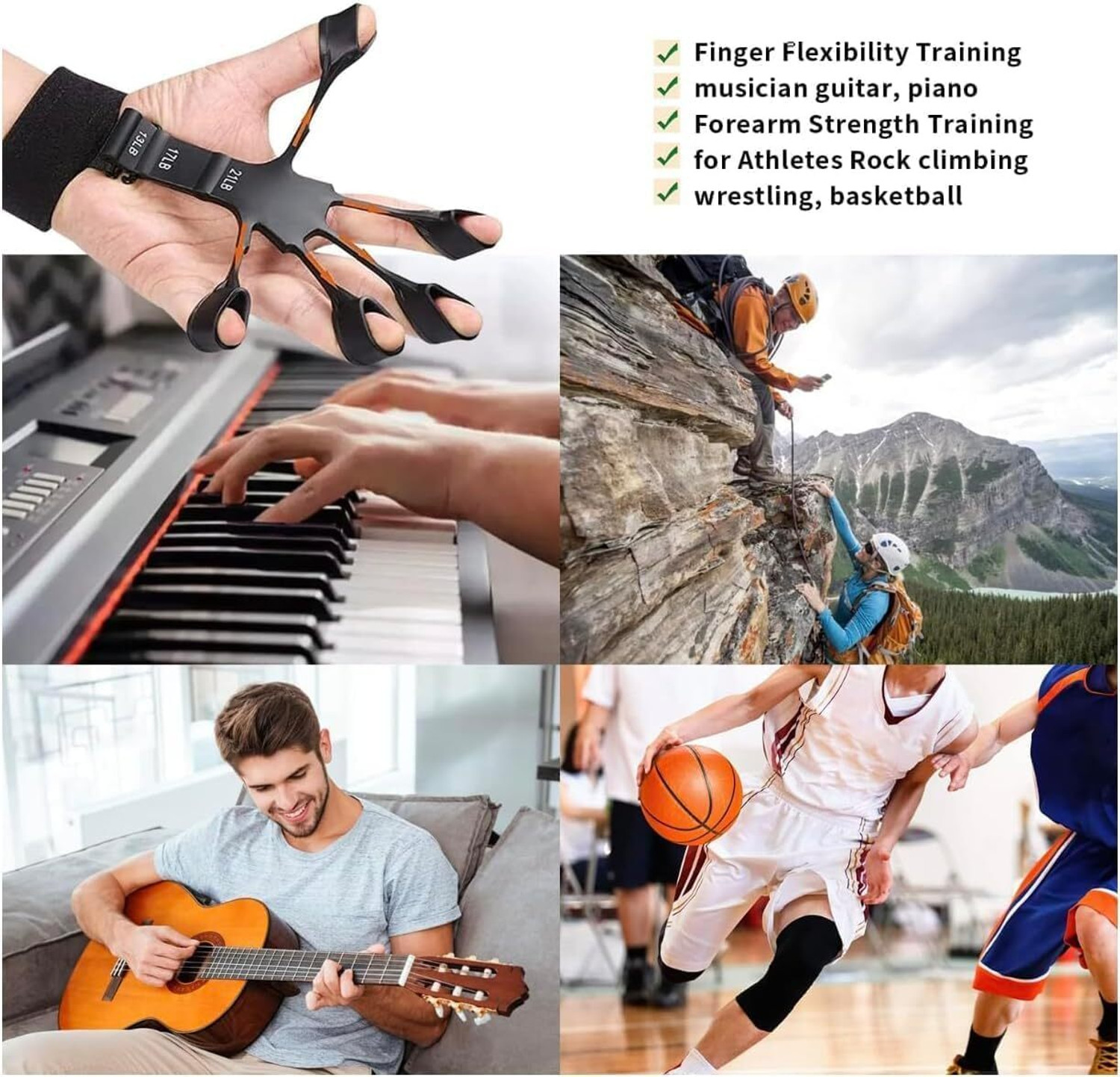 Image of WARRIO Hand Grip Exercise Ball for Finger Strength Training Men Women Hand Grip /Fitness Grip