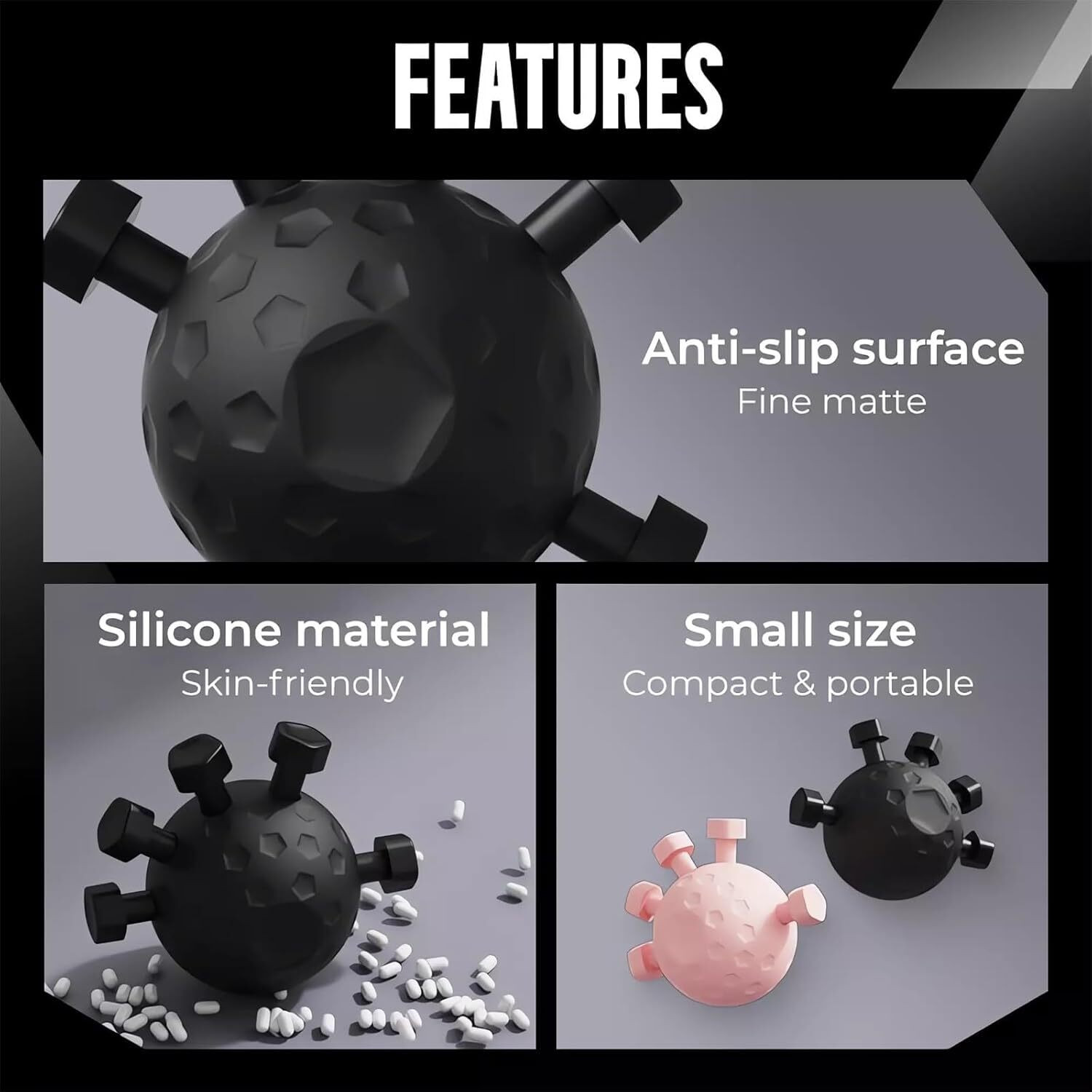 Image of Jrvent Hand Grip Resistance Ball for Finger Stability Hand Grip /Fitness Grip