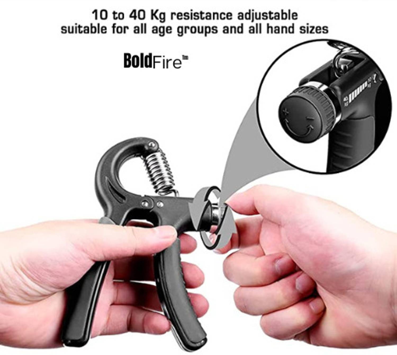 iamalot Adjustable Forearm Grip Strengthener 10-40 Kg - Image 3