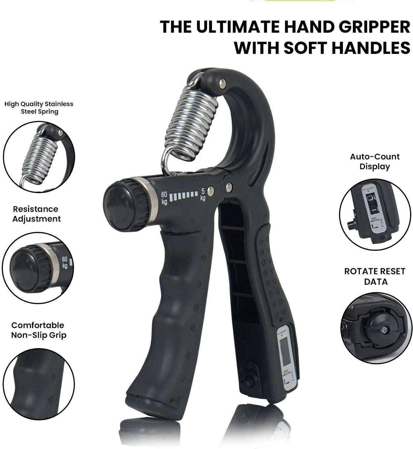 LOVOCAL Hand Strengthener 5-60KG - Image 3