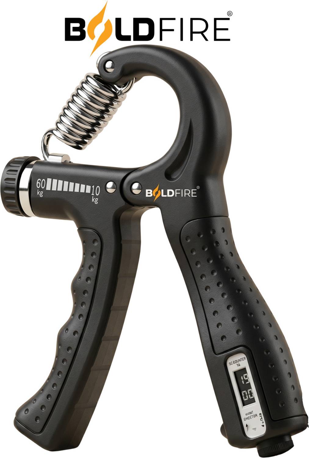 BoldFire Hand Strengthener Adjustable 5-60KG Grip