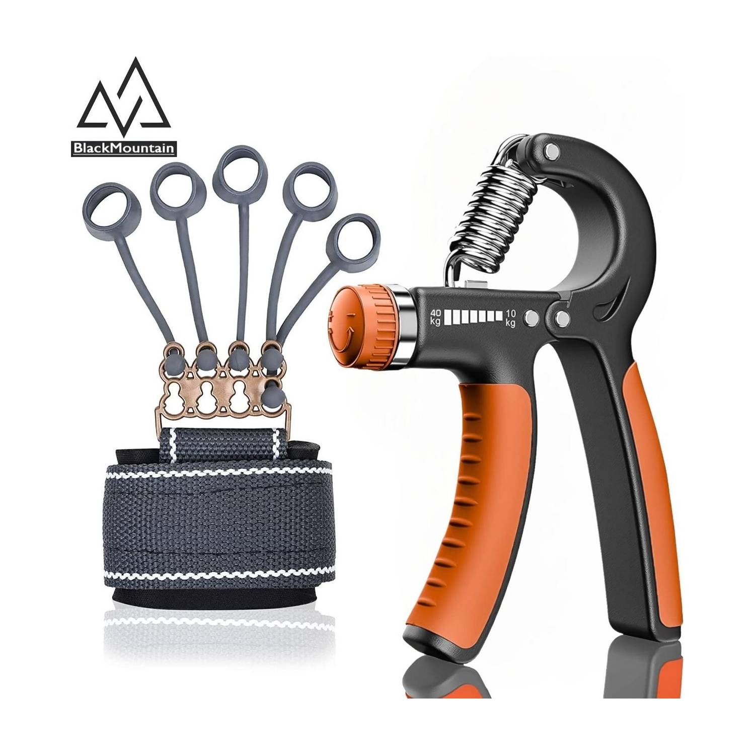 Black Mountain Exerciser Stretcher Finger Hand Grip Strengthener Adjustable Hand Grip/Fitness Grip