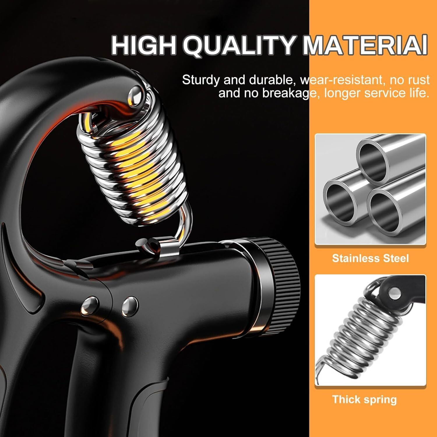 Image of QCEN Adjustable Counting Grip Strengthener 10-100 KG with Digital Counter | Hand Grip Hand Grip /Fitness Grip