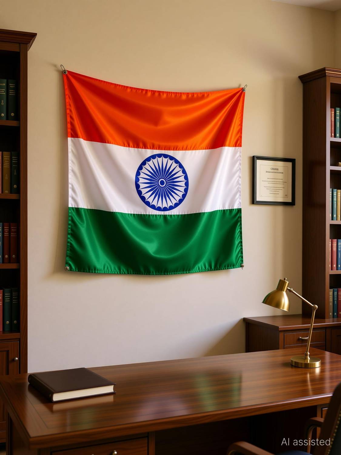 Indian National Flag Tiranga with Ashoka Chakra | Tricolour Flag 30 X 45 inch Outdoor Flag 76.2 cm x 114.3 cm by Anexa