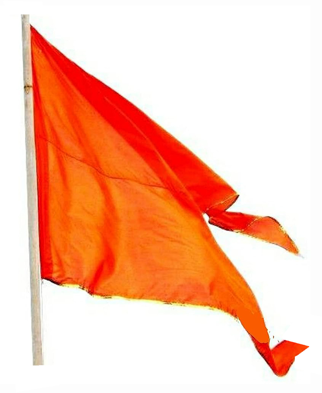 Image of Bhagwa flag - Bhagwa Jhanda - Hanuman Flag Outdoor Flag 76.2 cm x 101.6 cm by JASORIYA