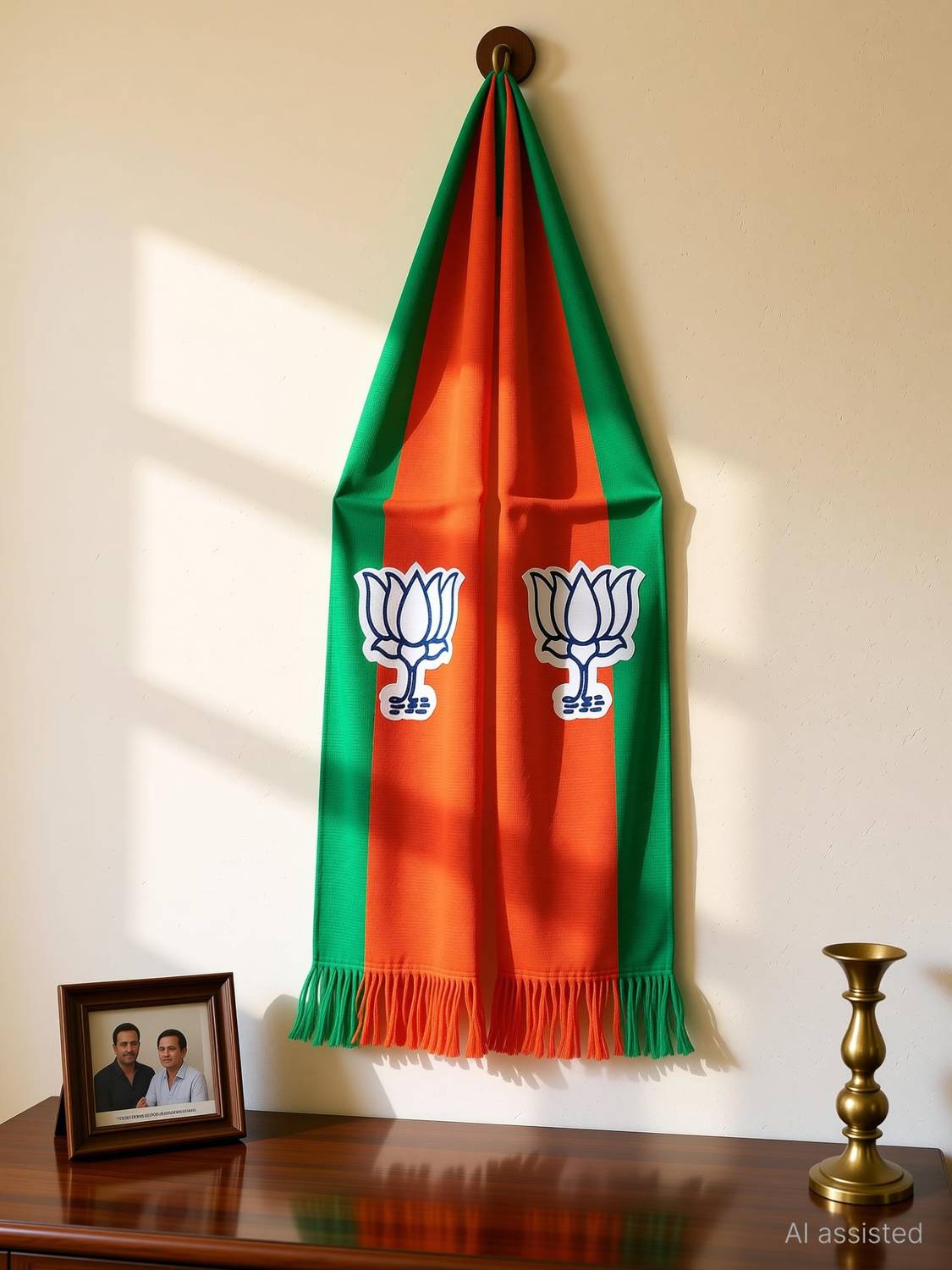 BJP Flag 114.3 cm x 10.2 cm by OMG - Image 2