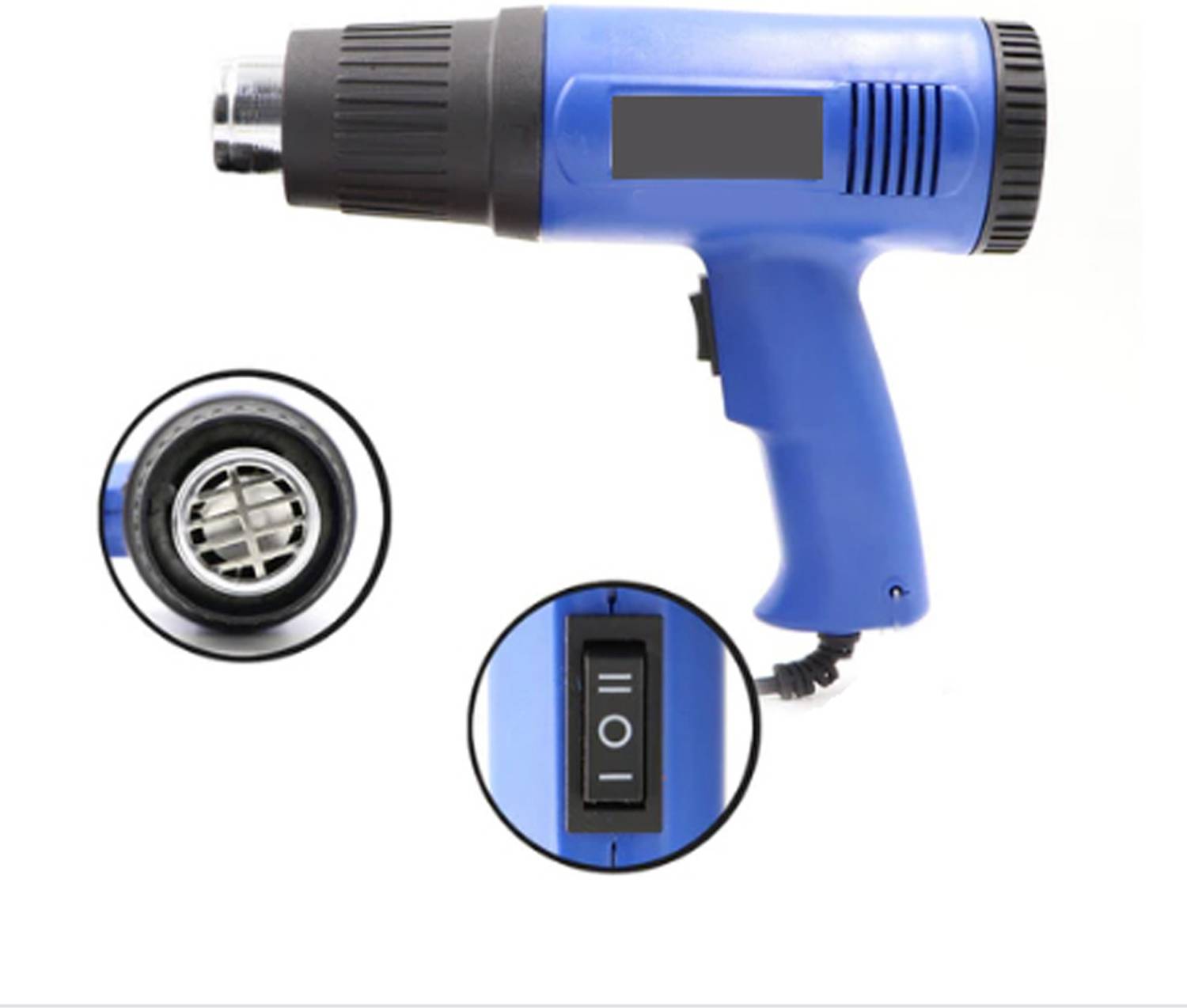 2fortheroad 80067 Heat Hot Air Blowing Gun 1500W AC230V Shrink Wrap etc. (No Hanging Hook) Flambe Torch