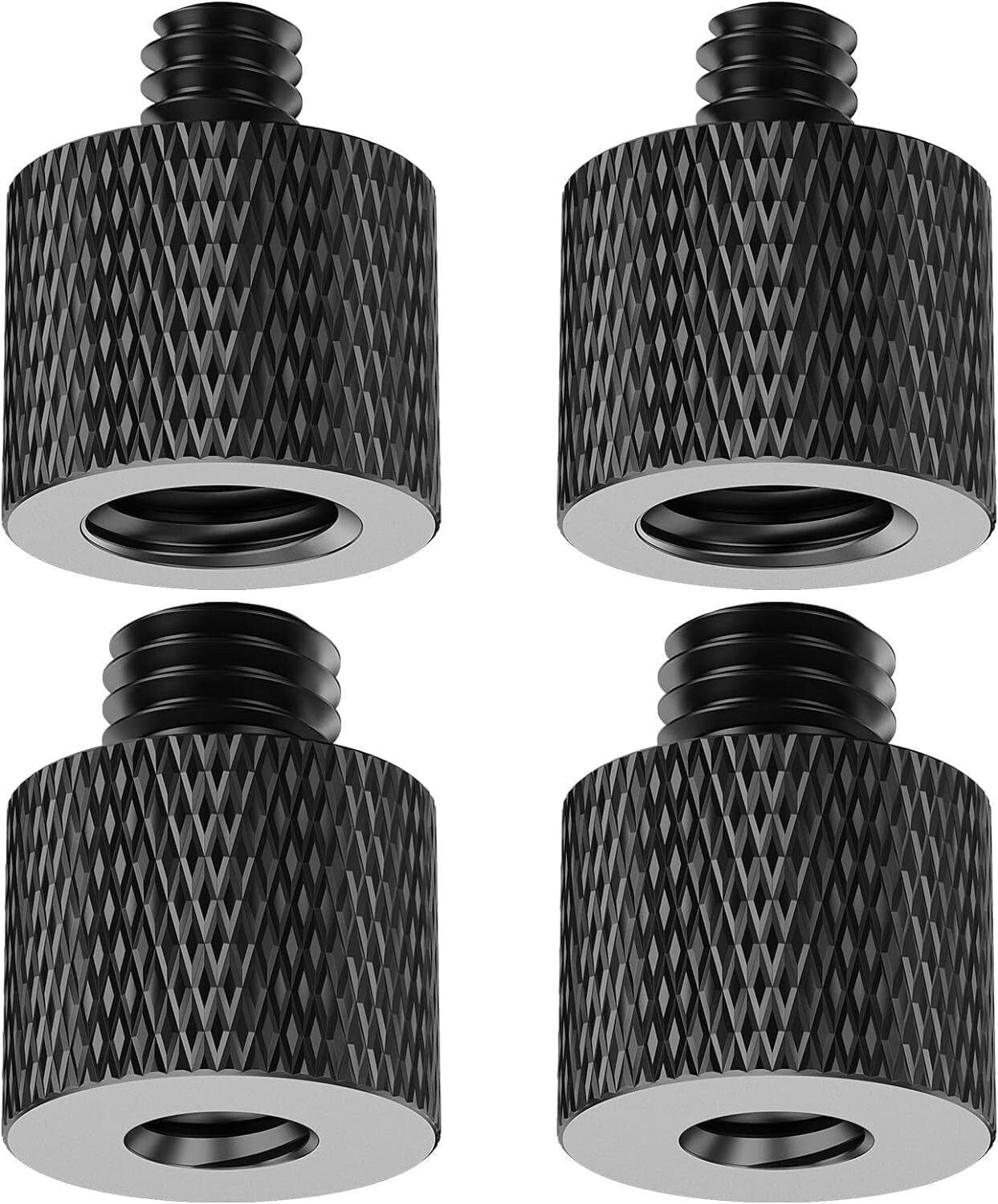 Image of MILLETS 1 /4 to 3 /8 Tripod Screw Adapter 4 Pcs 1 /4 Male to 3 /8 Female Flash Shoe Adapter