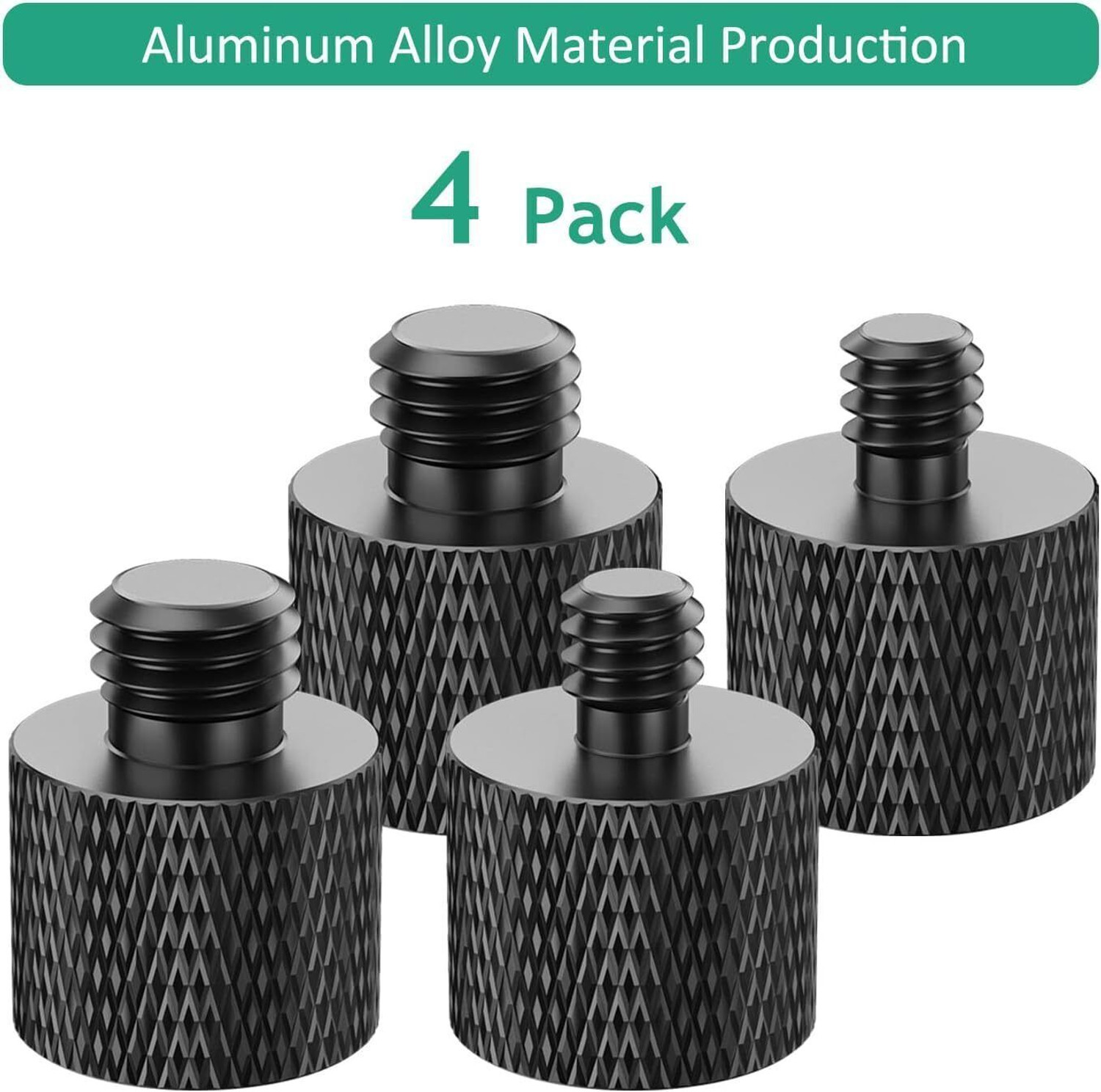 Image of MILLETS 1 /4 to 3 /8 Tripod Screw Adapter 4 Pcs 1 /4 Male to 3 /8 Female Flash Shoe Adapter