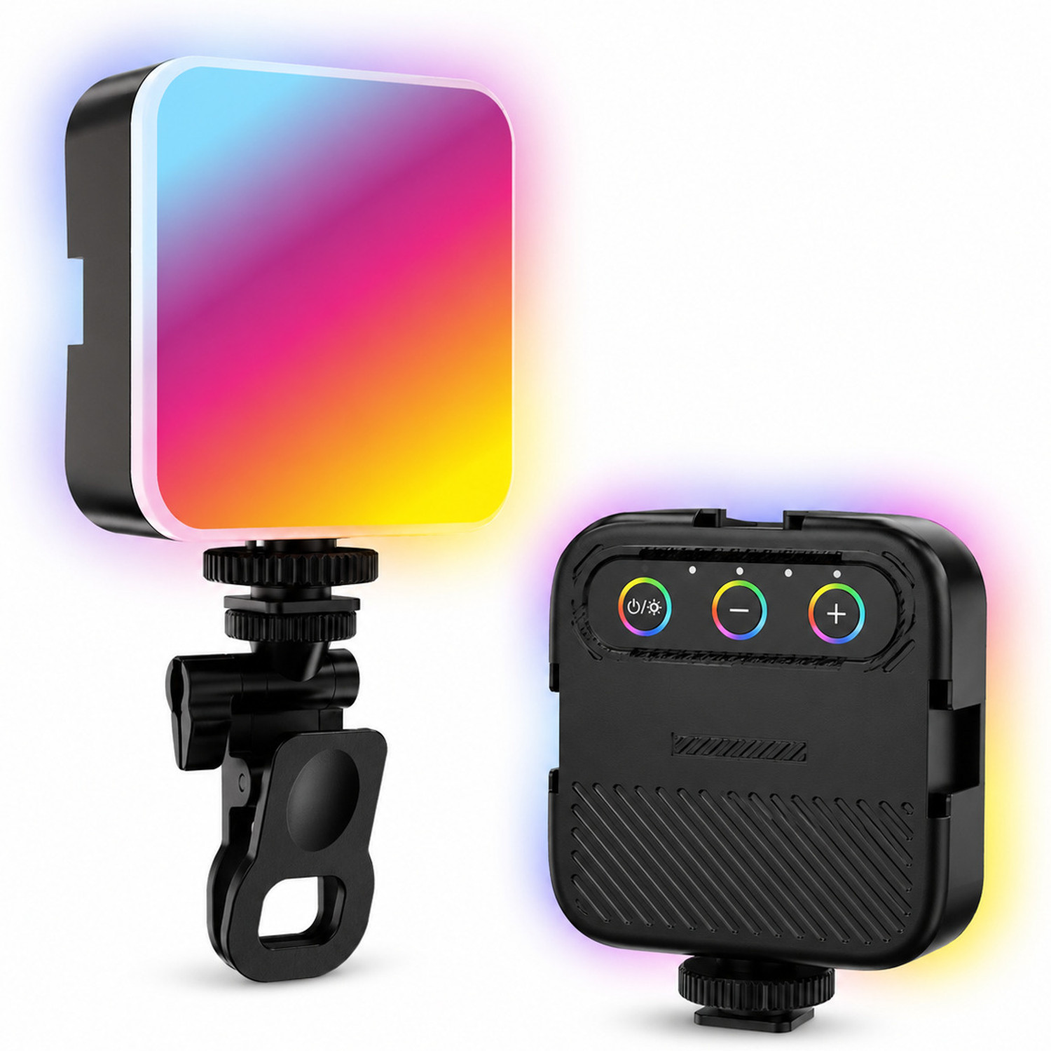 Image of NAFA Halyo Chroma RGB LED Video Fill Light for Camera & Mobile, 1500mAh Battery Flash